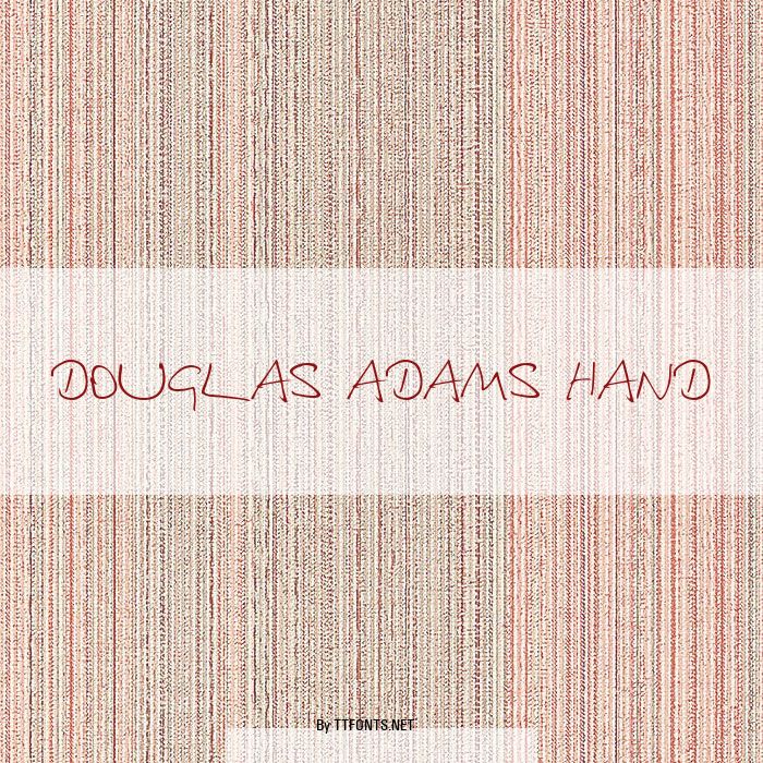 Douglas Adams Hand example