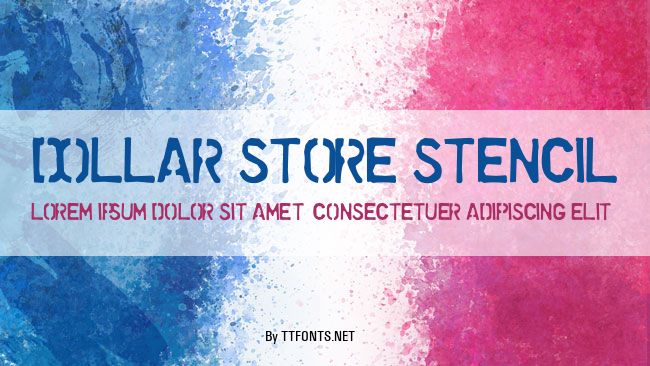 Dollar Store Stencil example