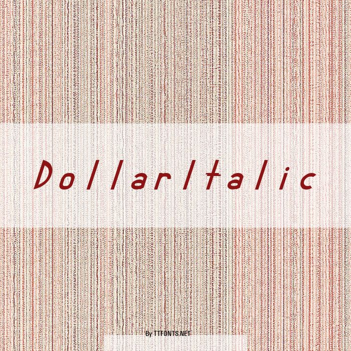 DollarItalic example