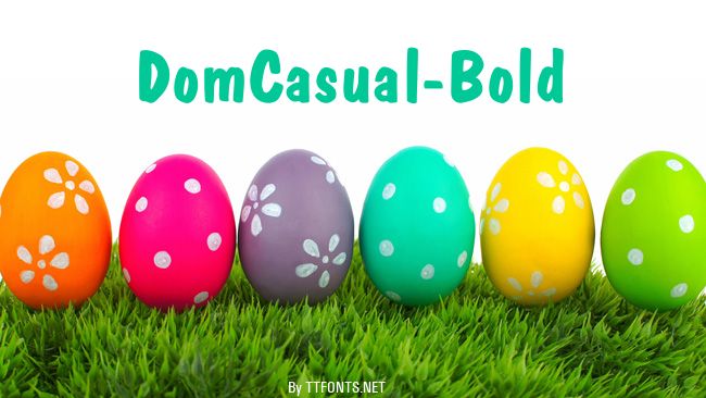 DomCasual-Bold example