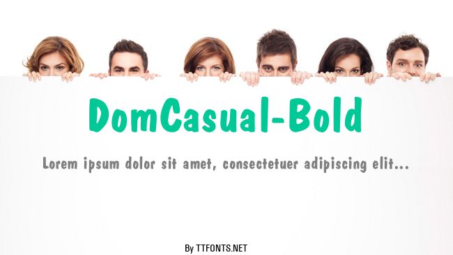 DomCasual-Bold example