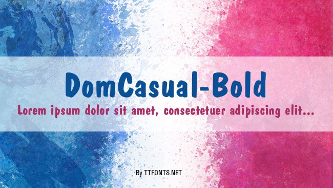 DomCasual-Bold example