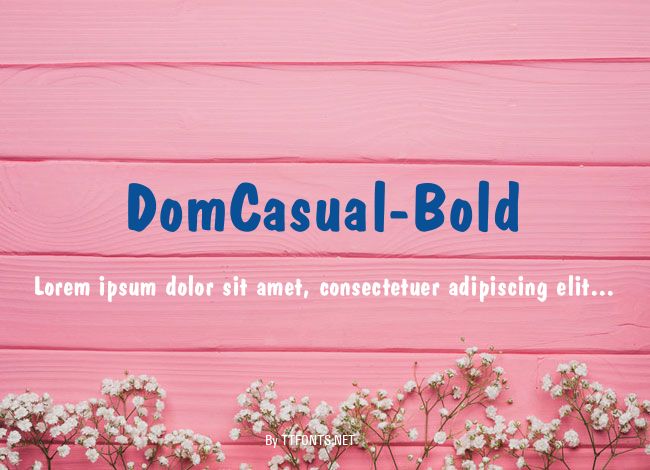 DomCasual-Bold example