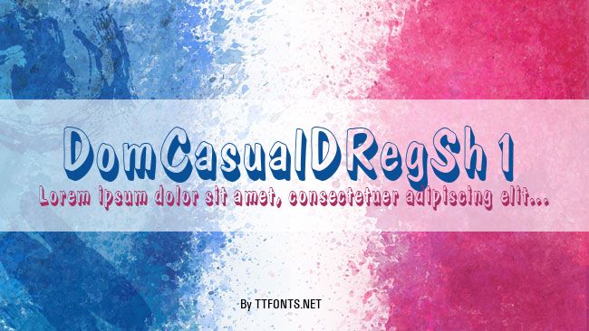 DomCasualDRegSh1 example