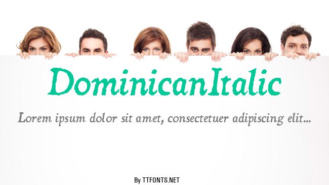 DominicanItalic example