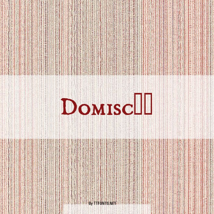 Domisc__ example