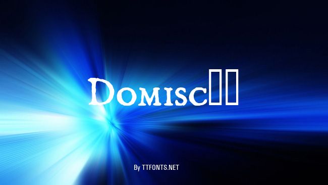 Domisc__ example