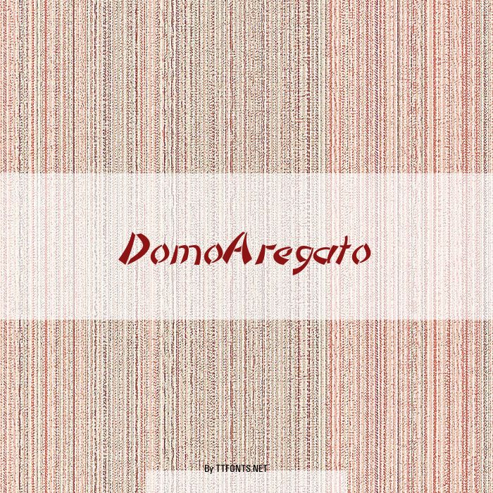 DomoAregato example