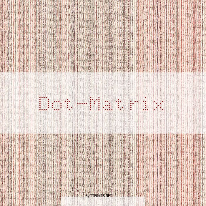 Dot-Matrix example