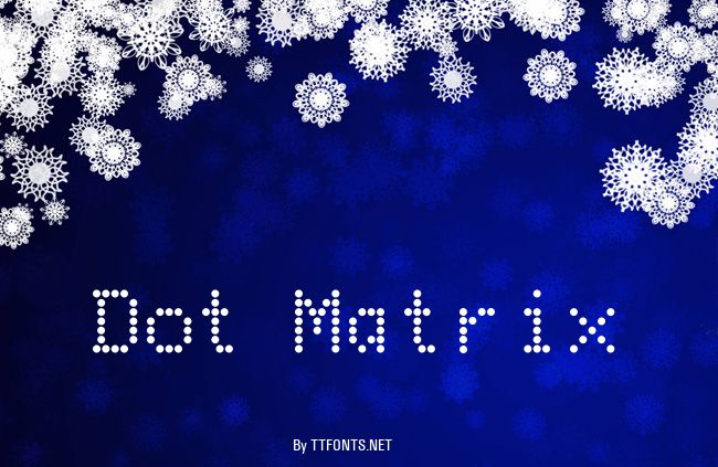 Dot Matrix example