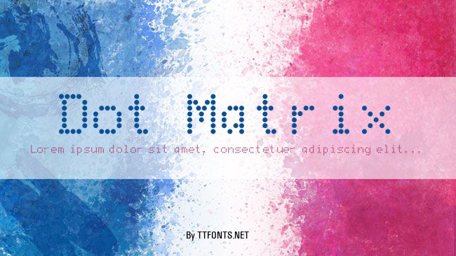Dot Matrix example