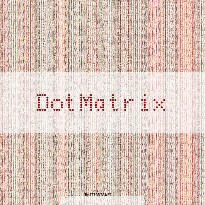 DotMatrix example