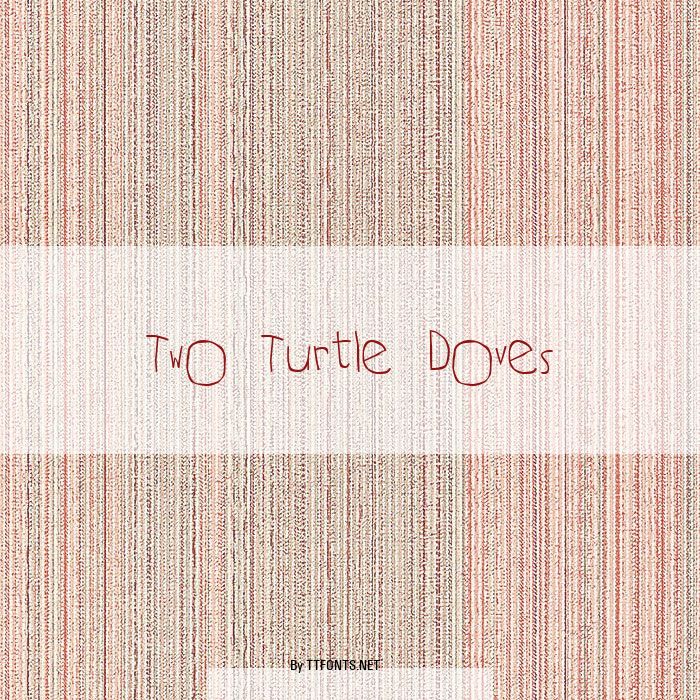Two Turtle Doves example