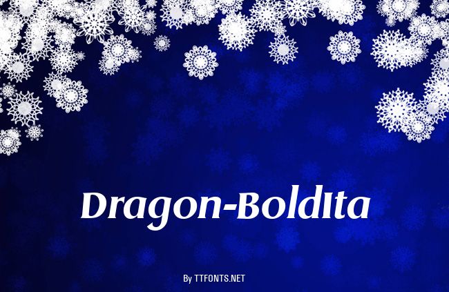 Dragon-BoldIta example