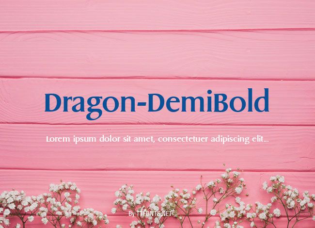 Dragon-DemiBold example