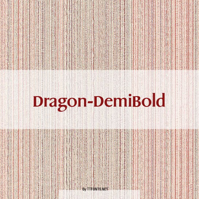 Dragon-DemiBold example