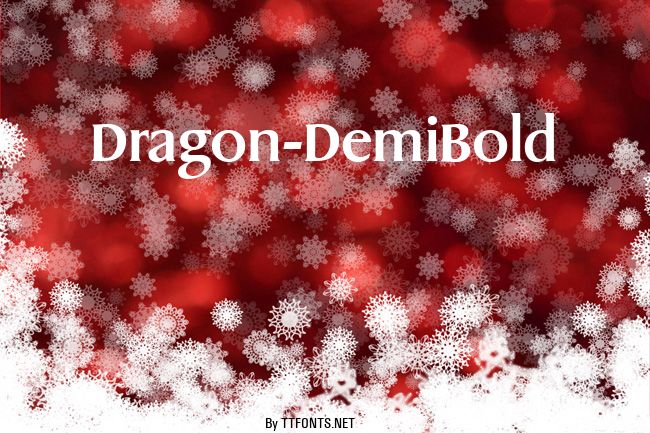 Dragon-DemiBold example