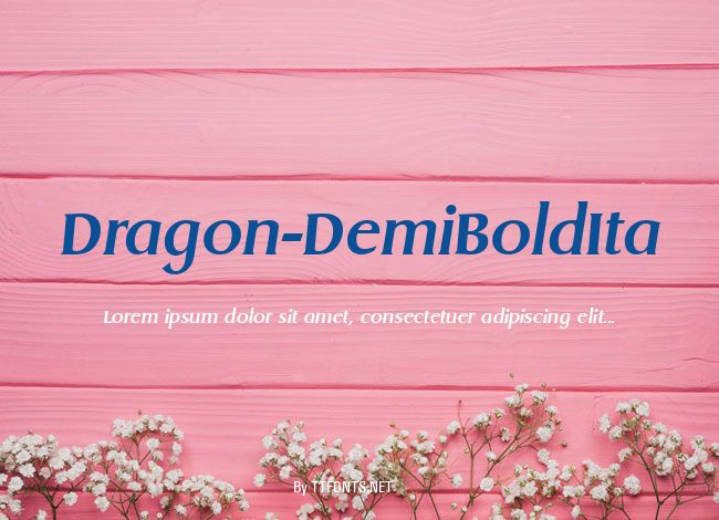 Dragon-DemiBoldIta example