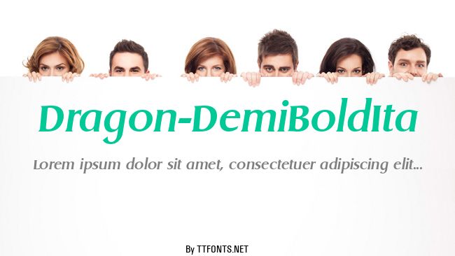 Dragon-DemiBoldIta example