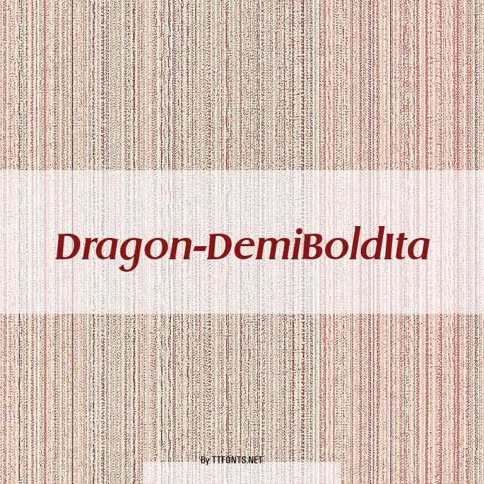 Dragon-DemiBoldIta example