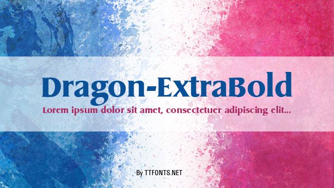 Dragon-ExtraBold example