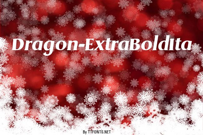 Dragon-ExtraBoldIta example