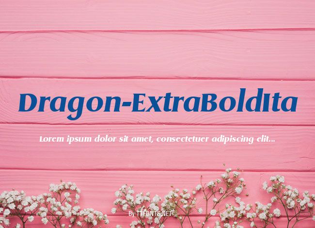 Dragon-ExtraBoldIta example