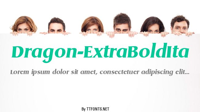 Dragon-ExtraBoldIta example