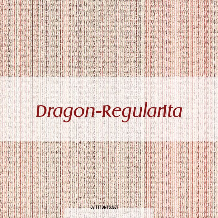 Dragon-RegularIta example