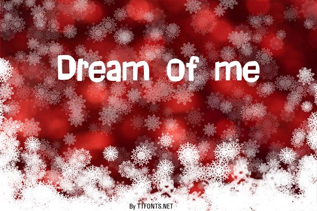 Dream of me example