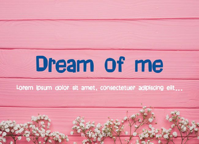 Dream of me example