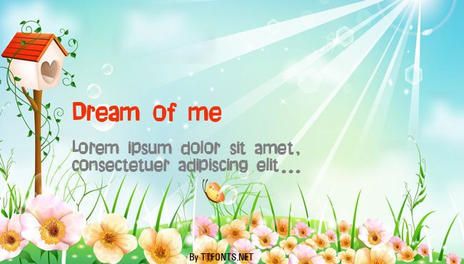 Dream of me example