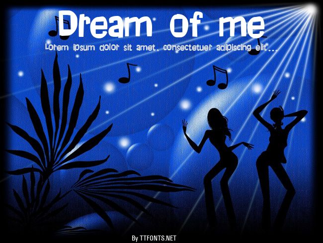 Dream of me example