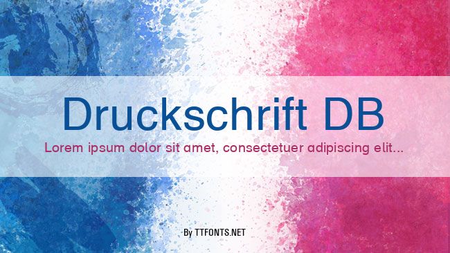 Druckschrift DB example