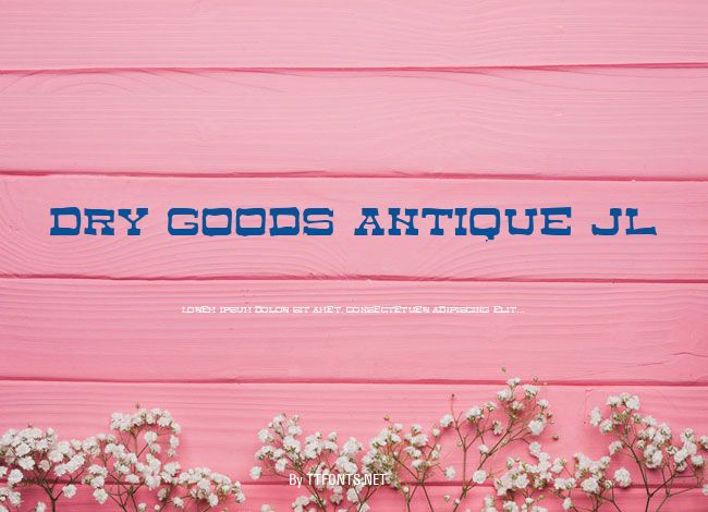 Dry Goods Antique JL example