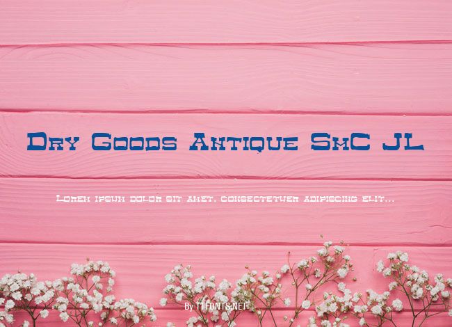 Dry Goods Antique SmC JL example