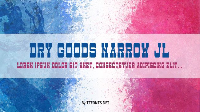 Dry Goods Narrow JL example