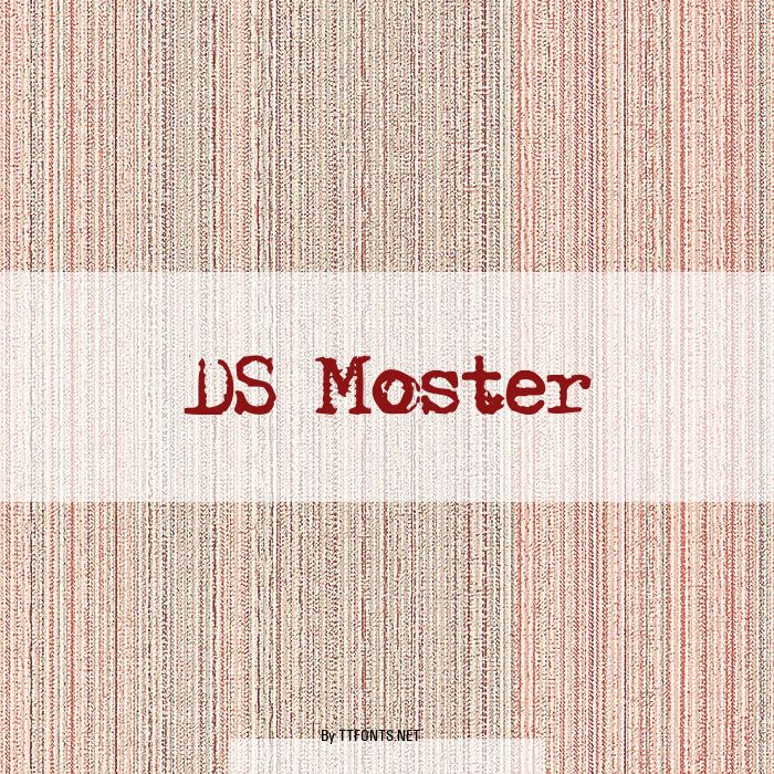 DS Moster example