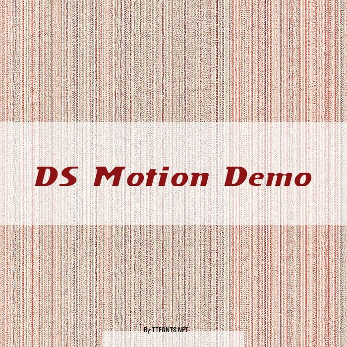 DS Motion Demo example