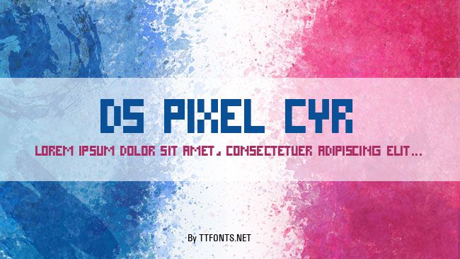 DS Pixel Cyr example