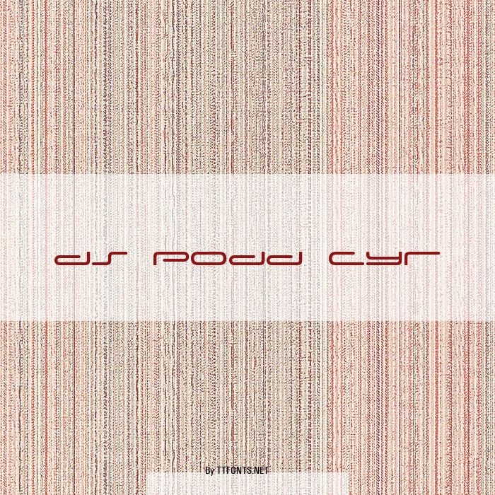 DS Podd Cyr example