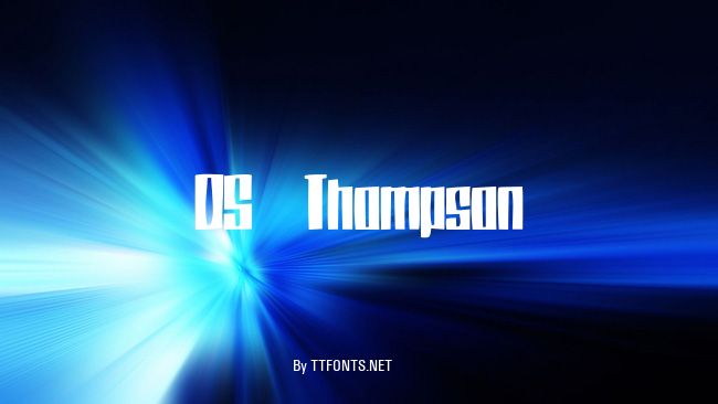 DS Thompson example