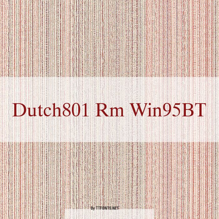 Dutch801 Rm Win95BT example