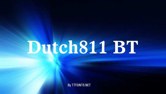 Dutch811 BT example
