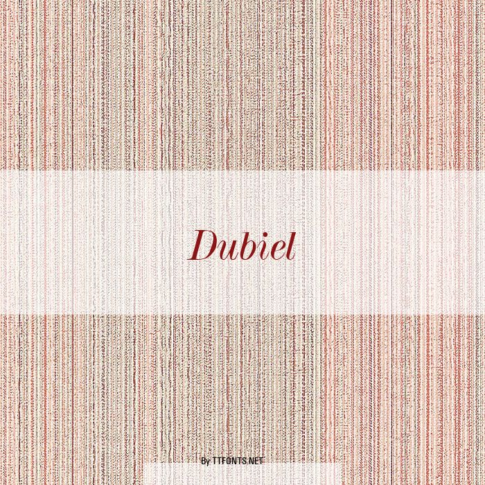 Dubiel example