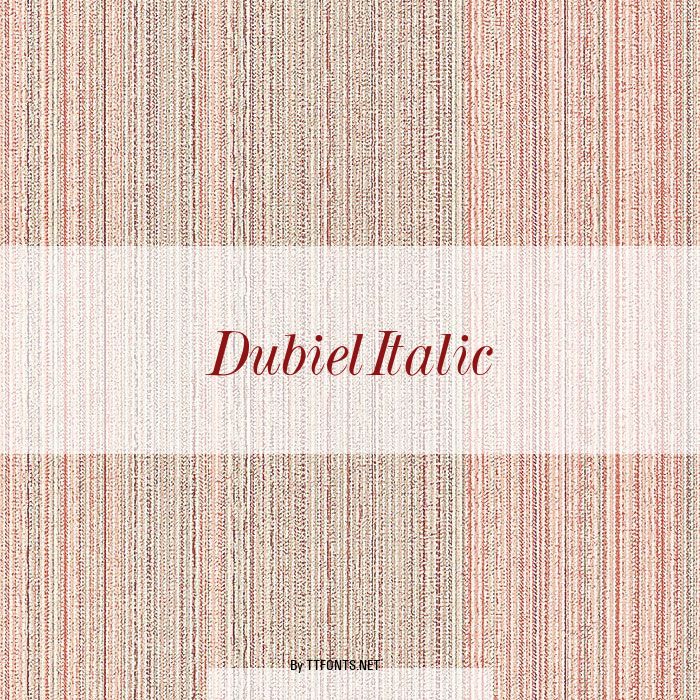 DubielItalic example