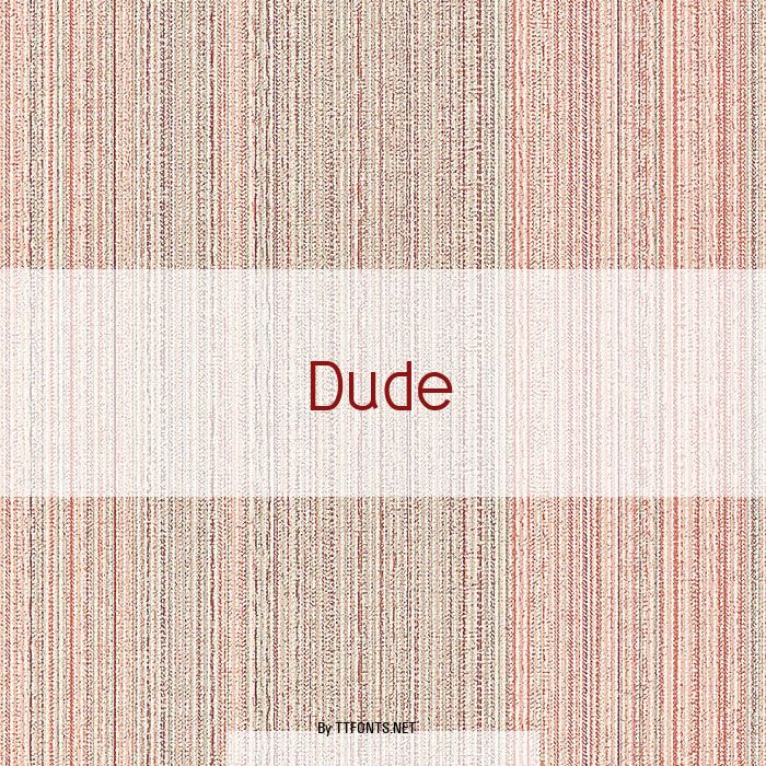 Dude example