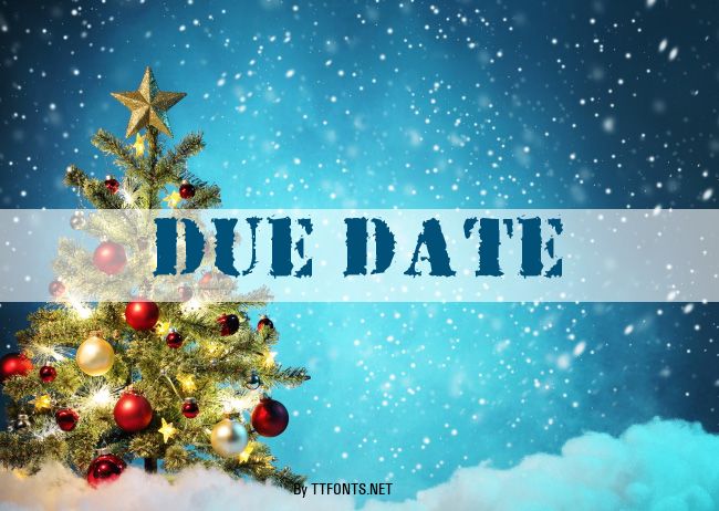 Due Date example