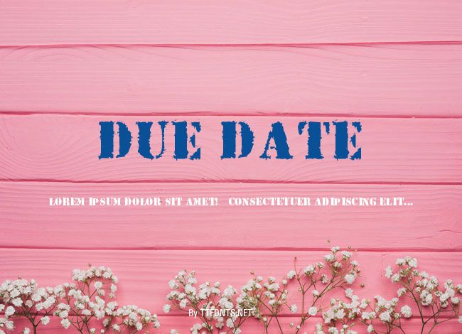 Due Date example