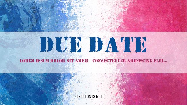 Due Date example